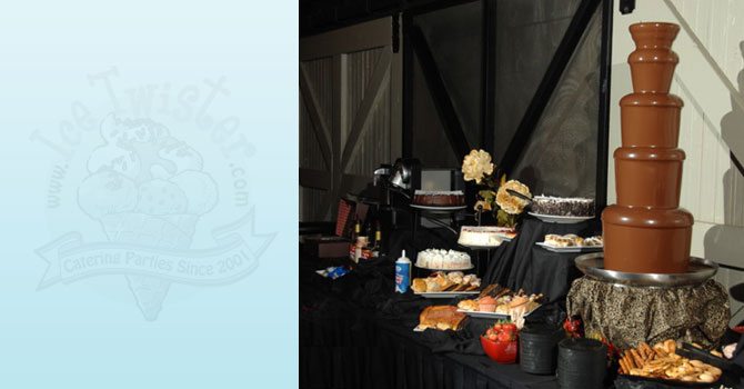 Orlando Chocolate Fountain rental and Ice cream parties